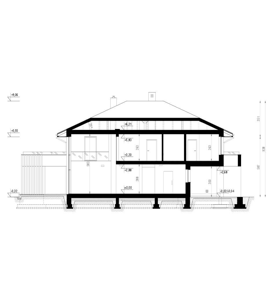 HOMEKONCEPT 60 — Разрез