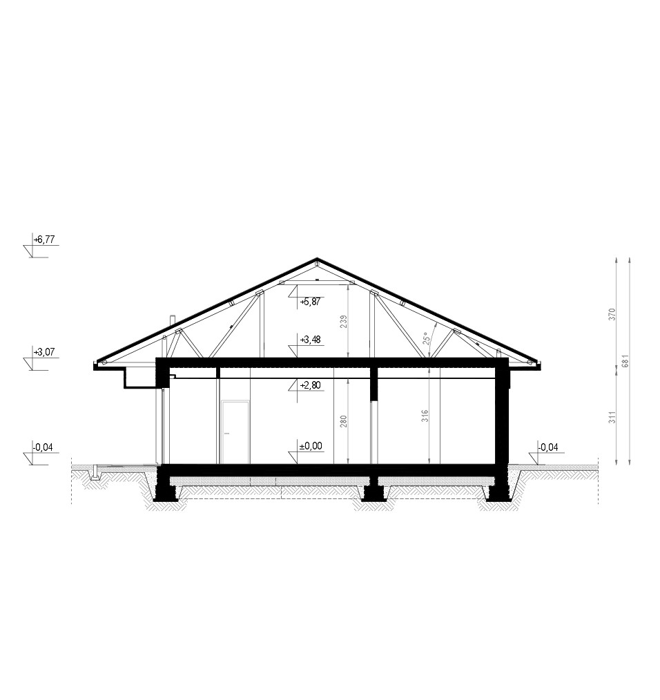 HOMEKONCEPT 97 Ytong — Разрез